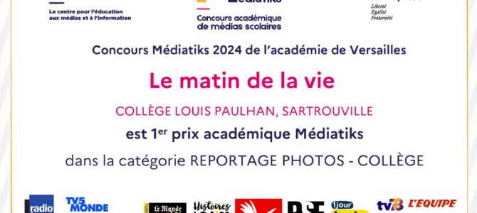 Concours Médiatiks : le collège gagne la première place !